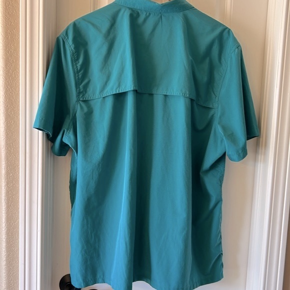 Eddie Bauer green Ripstop Guide short sleeve shirt, size XXL - Picture 3 of 5